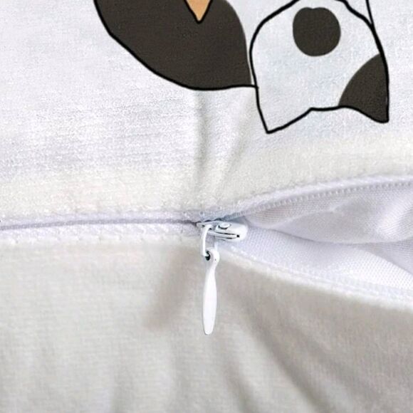 Cat Plant Print Design Accent Pillow Cover - Picture 4 of 5